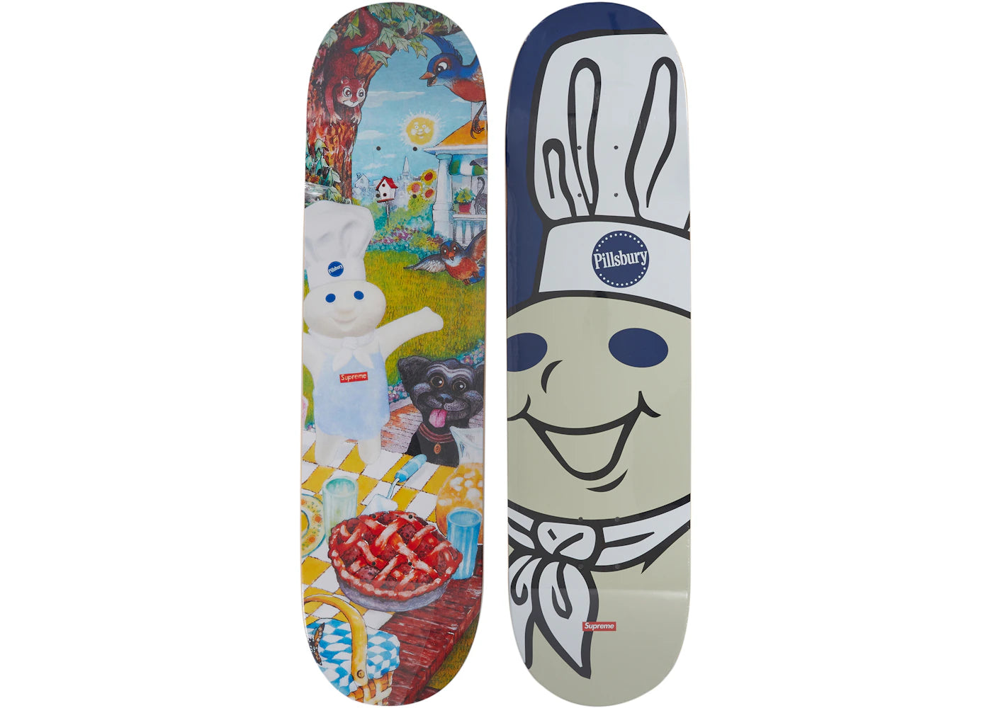 Supreme Doughboy Skateboard Deck Set Multicolor