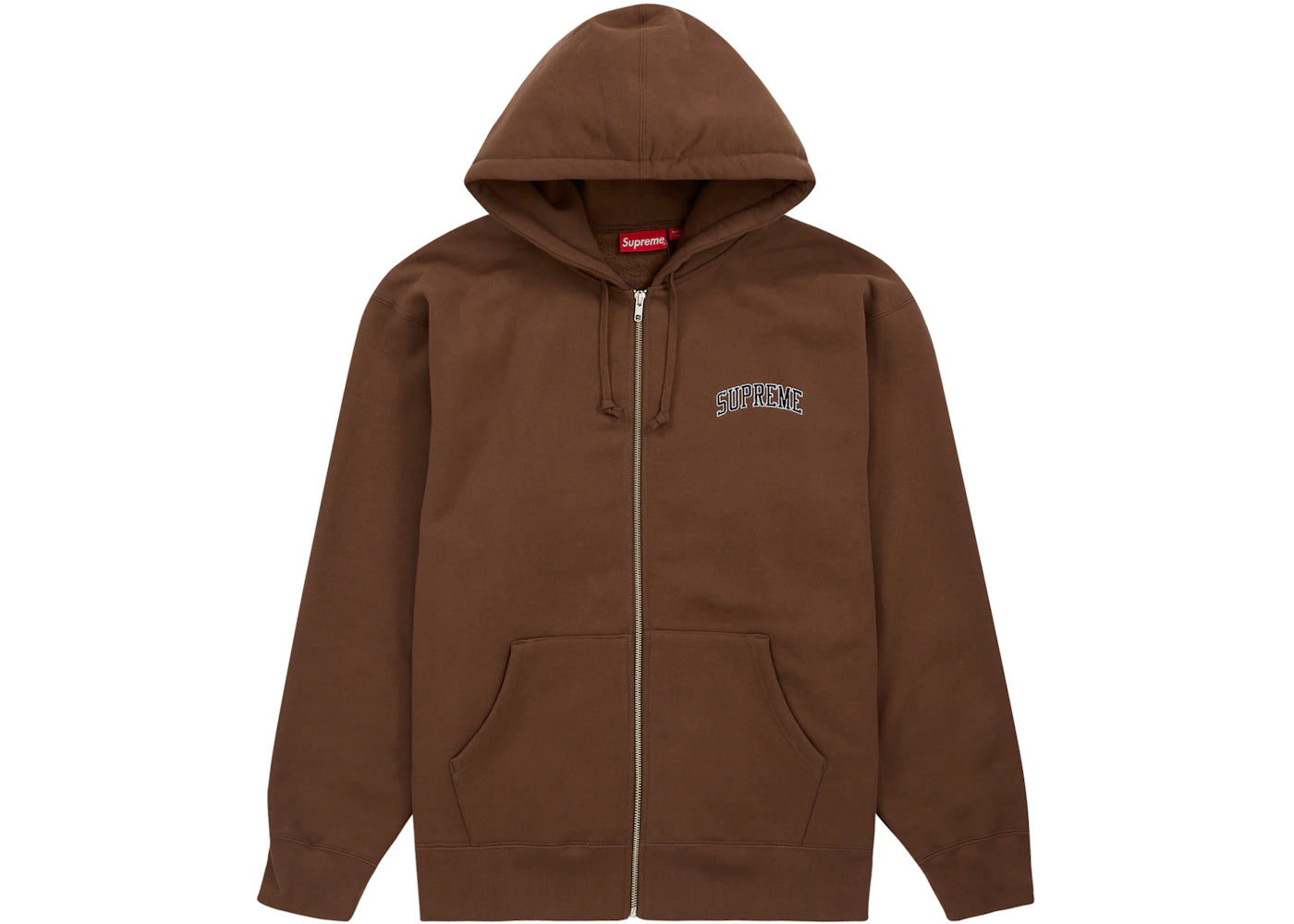 Supreme Doughboy Zip Up Hooded Sweatshirt Brown