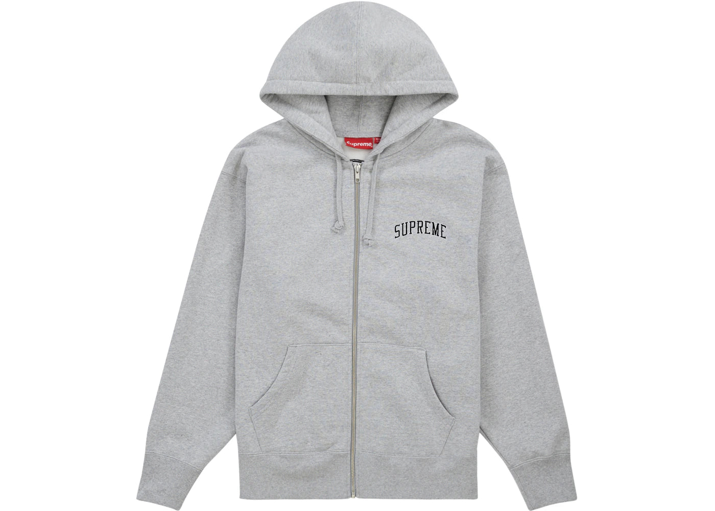 Supreme Doughboy Zip Up Hooded Sweatshirt Heather Grey