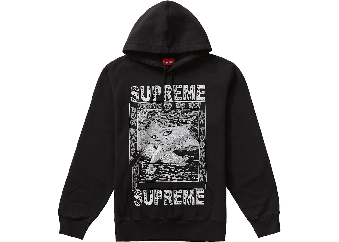 Supreme Doves Hooded Sweatshirt Black
