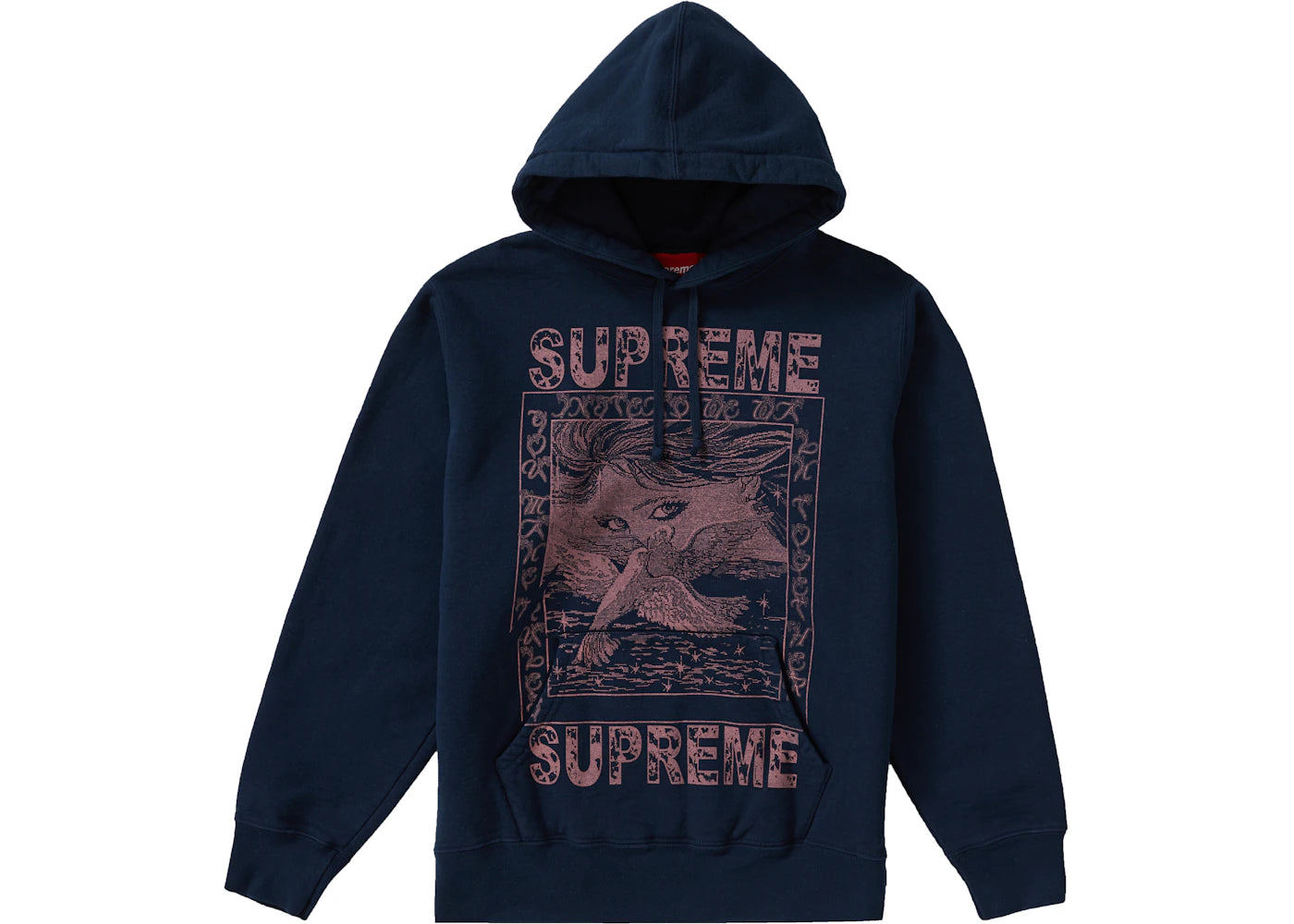 Supreme Doves Hooded Sweatshirt Navy