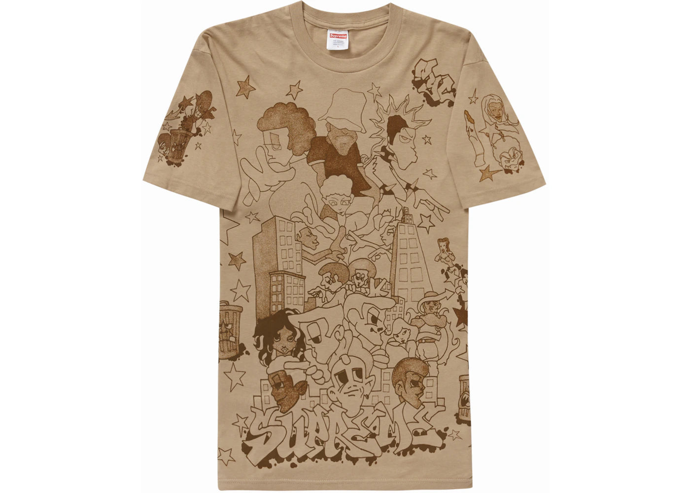 Supreme Downtown Tee Khaki