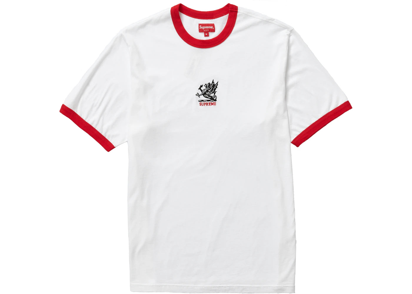 Supreme Dragon Ringer Tee White