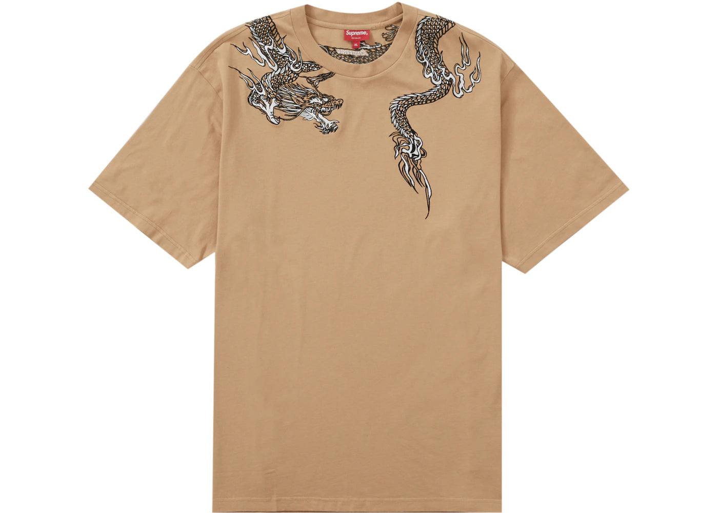 Supreme Dragon Wrap S/S Top Tan