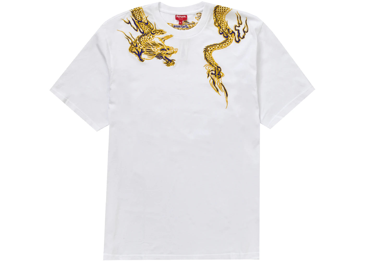 Supreme Dragon Wrap S/S Top White