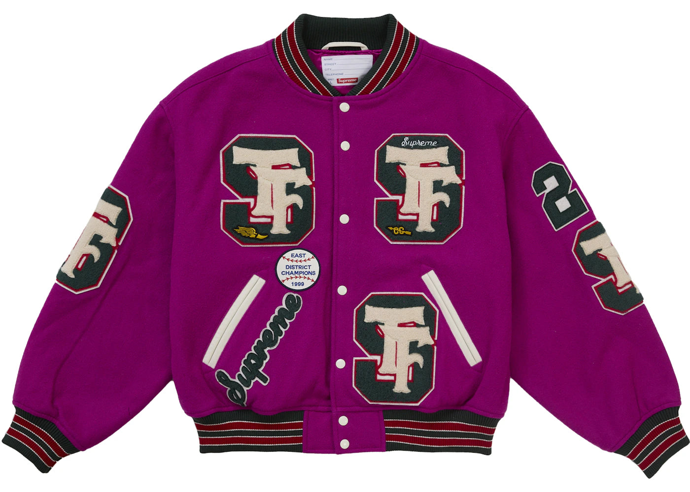 Supreme Drill Team Varsity Jacket Magenta