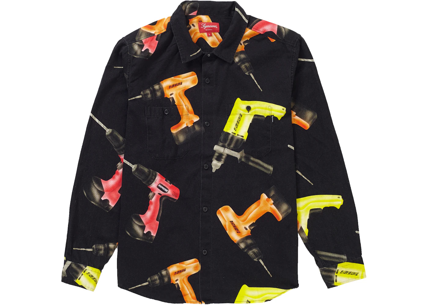 Supreme Drills Work Shirt Black