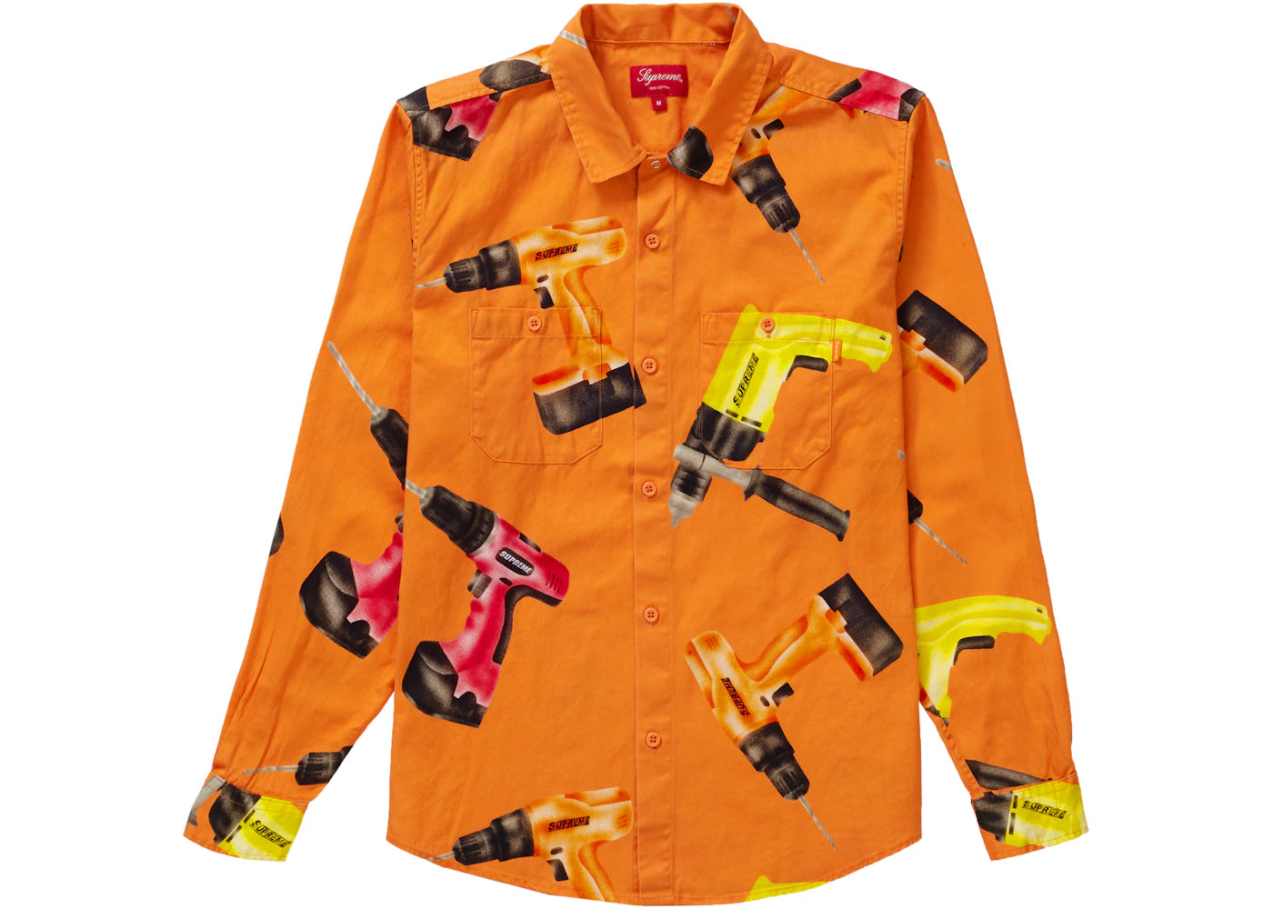 Supreme Drills Work Shirt Orange