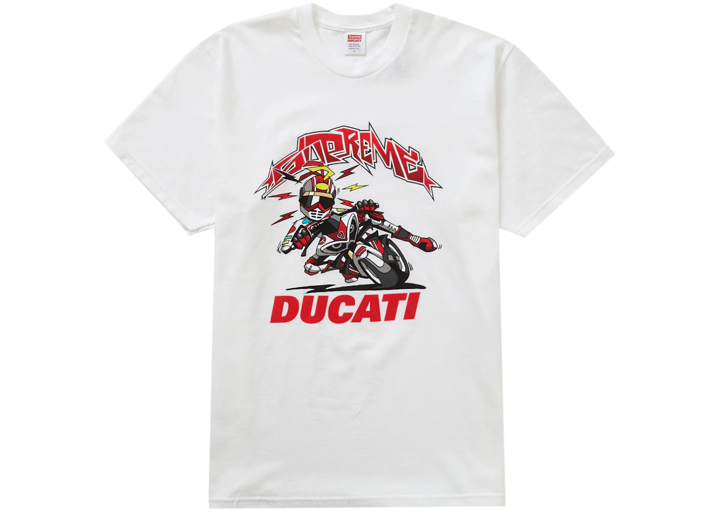 Supreme Ducati Bike Tee White