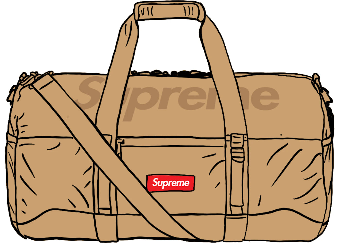 Supreme Duffle Bag (SS21) Tan