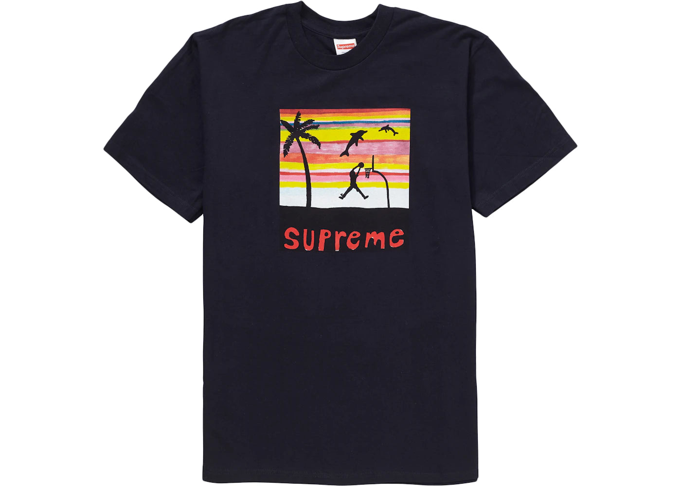 Supreme Dunk Tee Navy