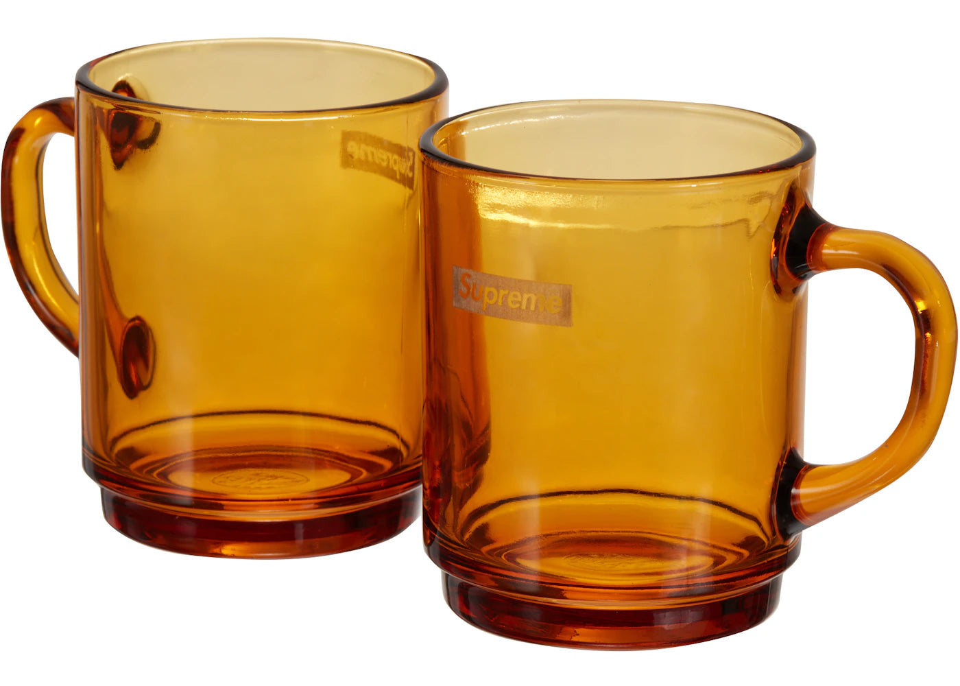 Supreme Duralex Glass Mugs (Set of 6) Amber