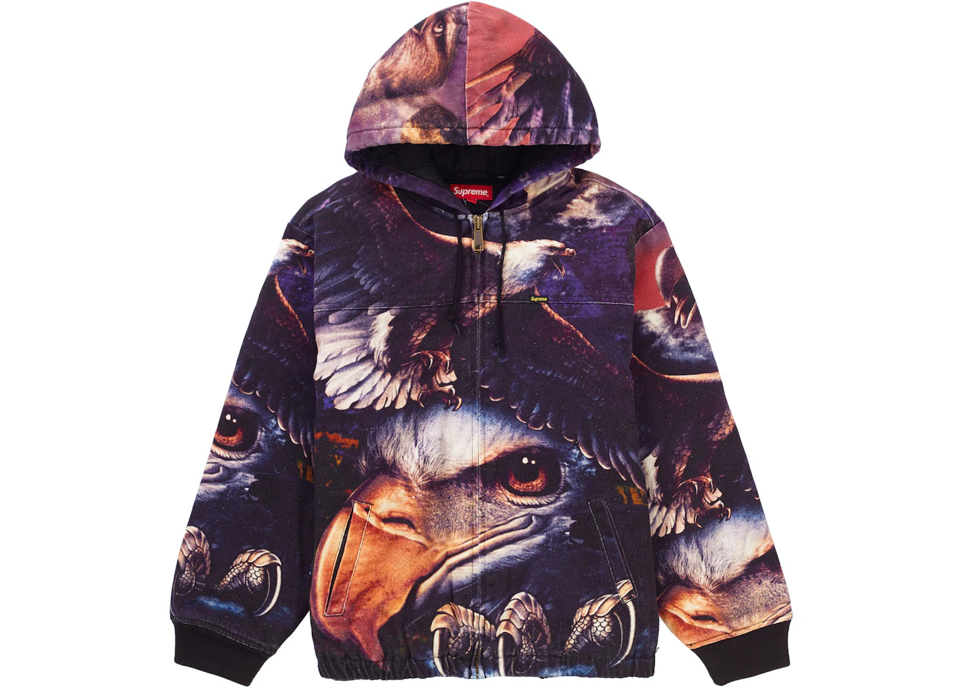 Supreme Eagle Hooded Work Jacket Pink