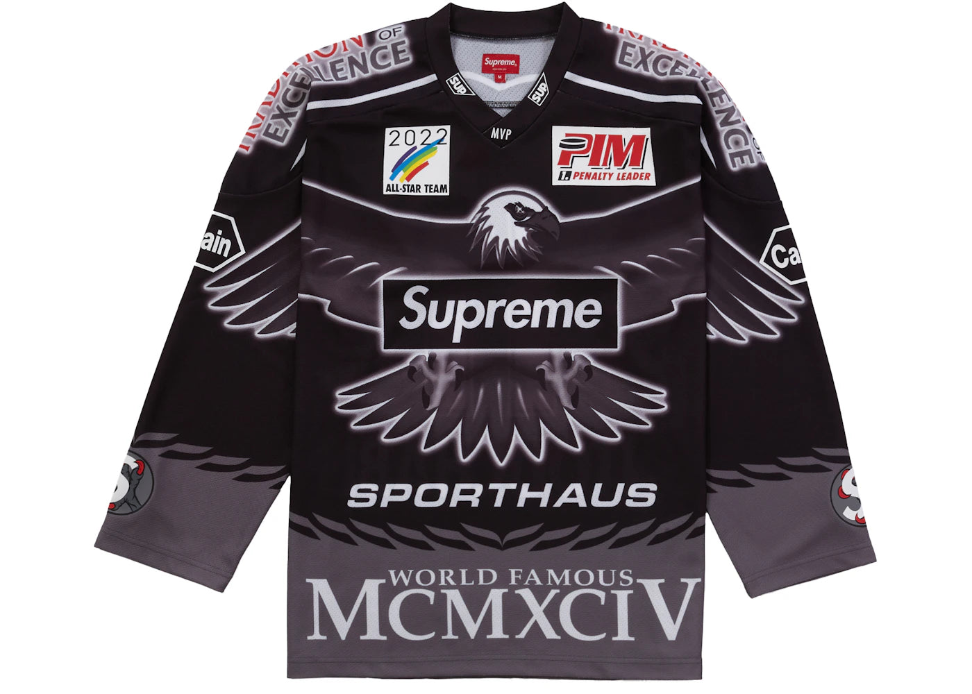 Supreme Eagle Moto Jersey Black