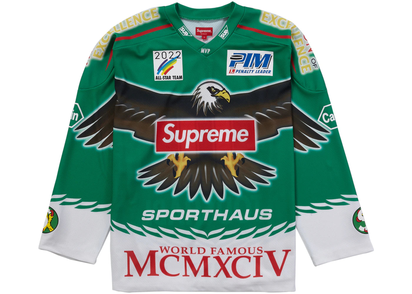 Supreme Eagle Moto Jersey Green