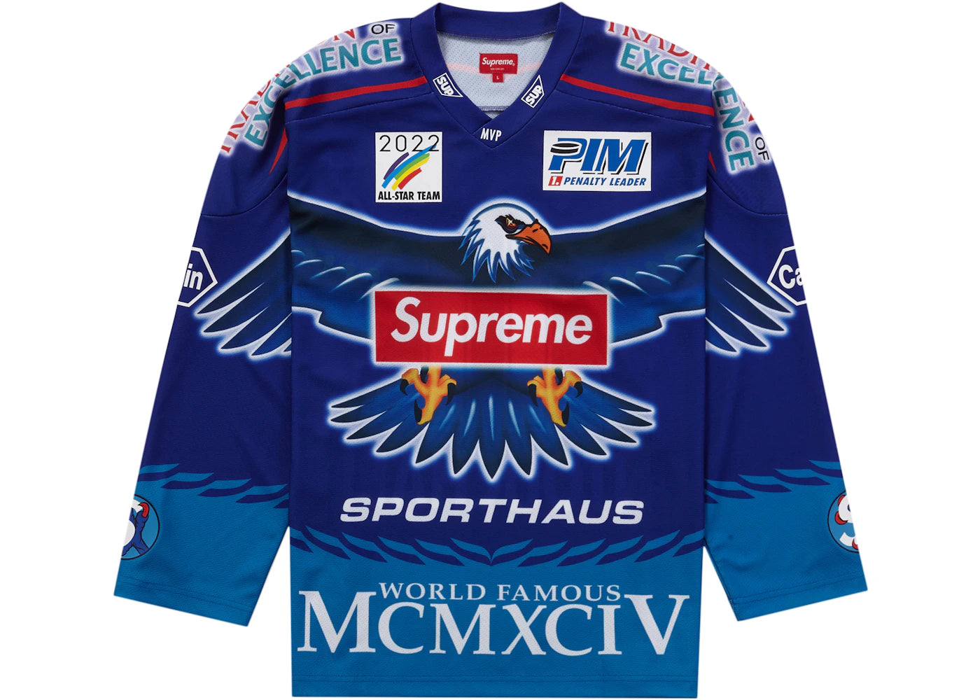 Supreme Eagle Moto Jersey Royal