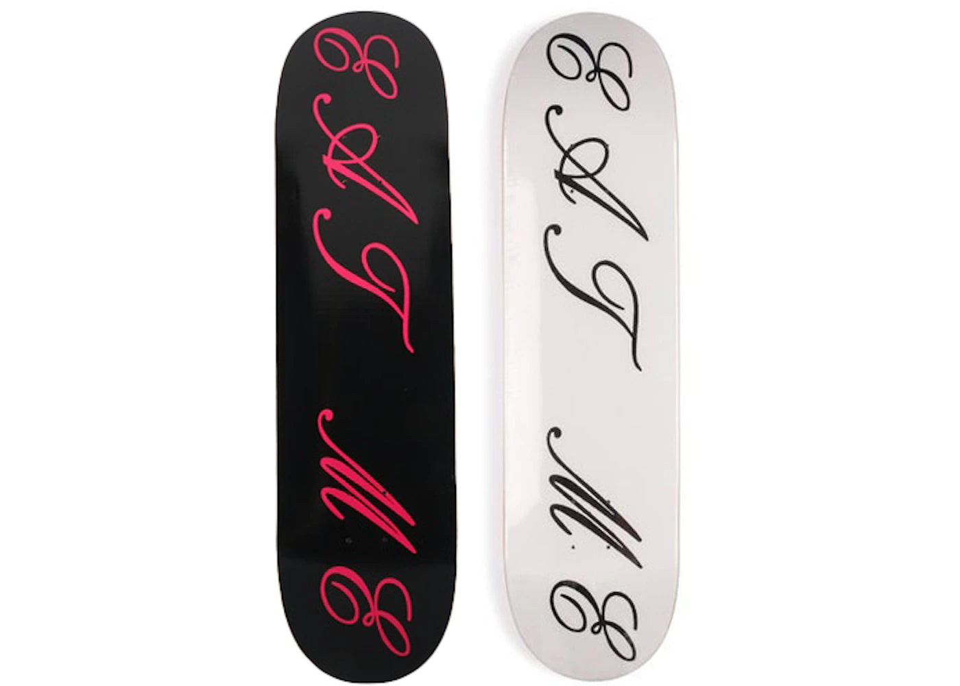 Supreme Eat Me Skateboard Deck Black/White Set