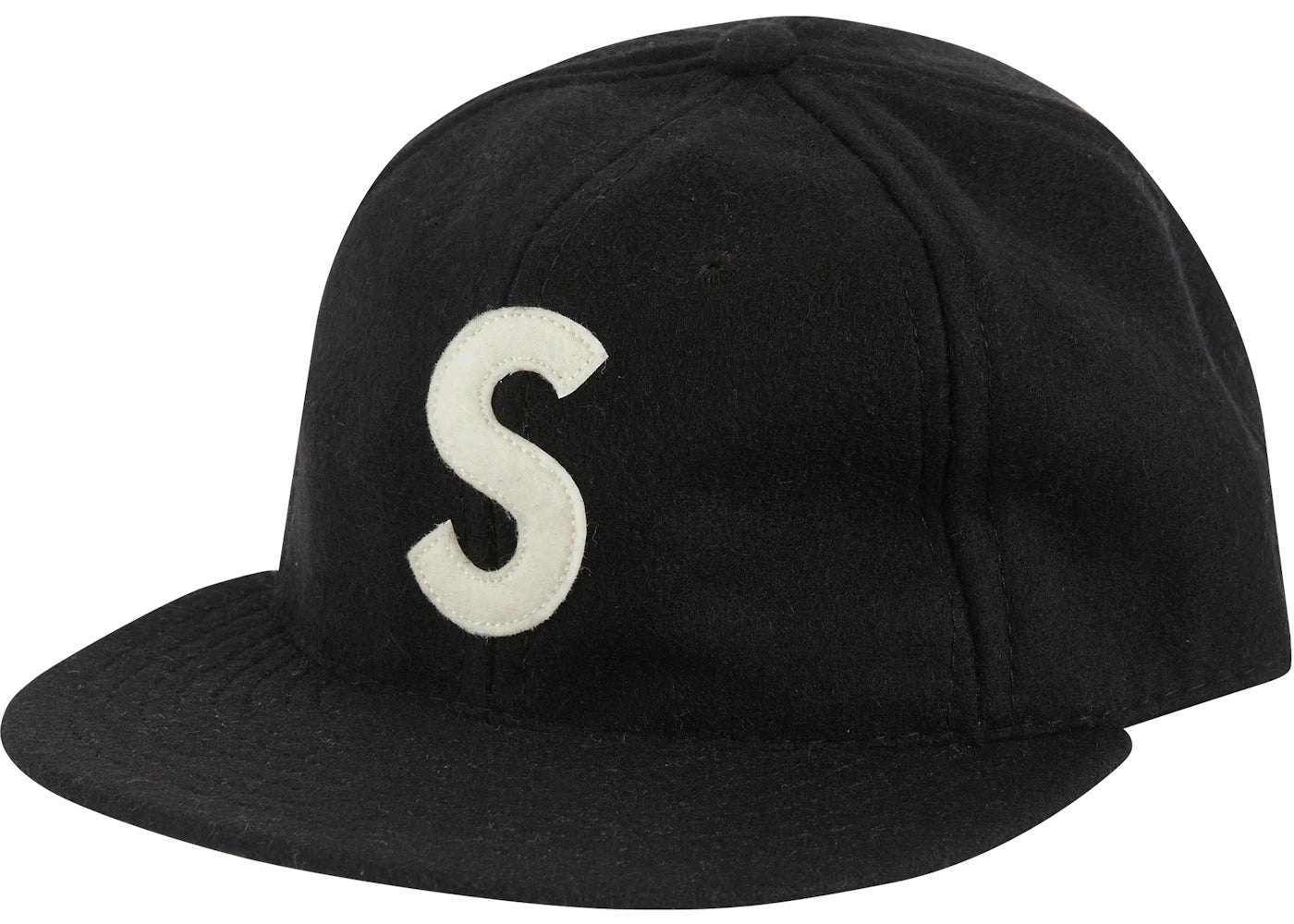 Supreme Ebbets S Logo Fitted 6-Panel Black