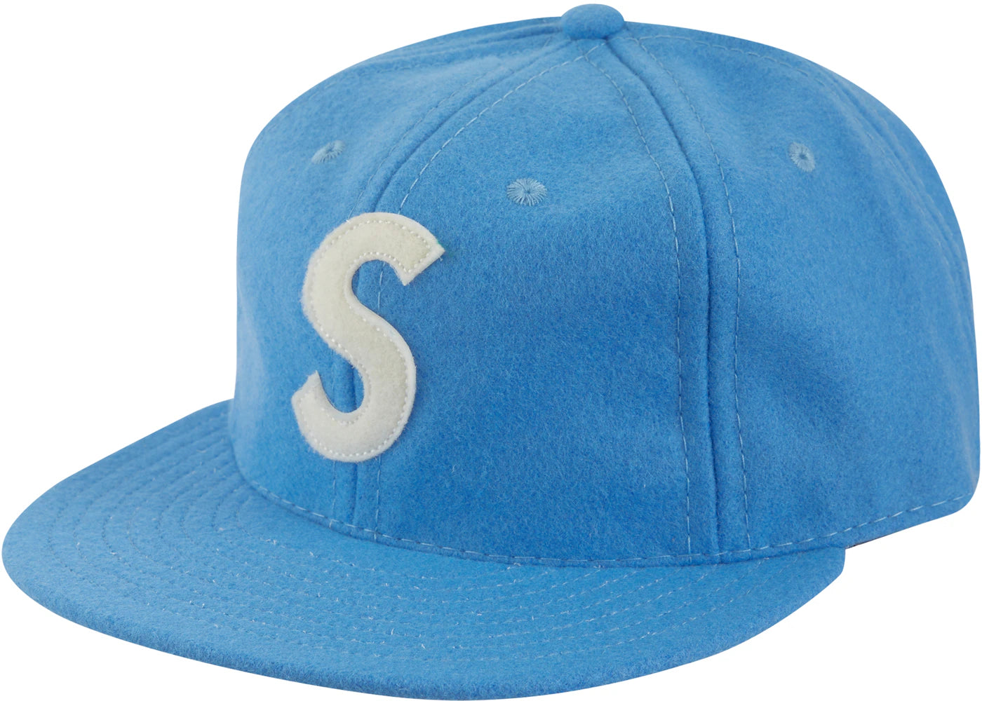 Supreme Ebbets S Logo Fitted 6-Panel Light Blue