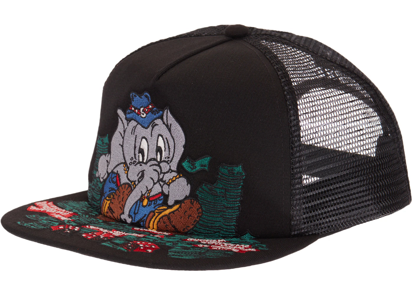 Supreme Elephant Mesh Back 5-Panel Black