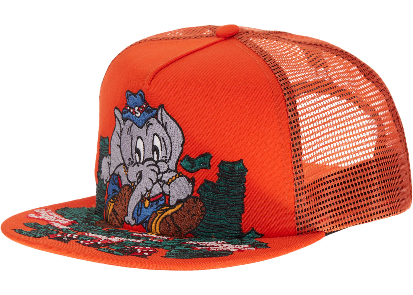 Supreme Elephant Mesh Back 5-Panel Orange