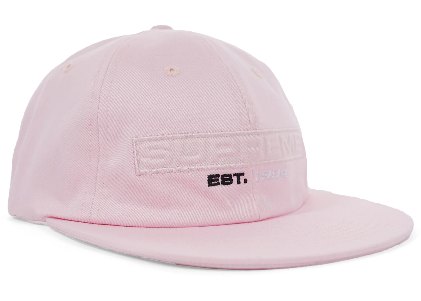 Supreme Embossed Logo 6-Panel Light Pink