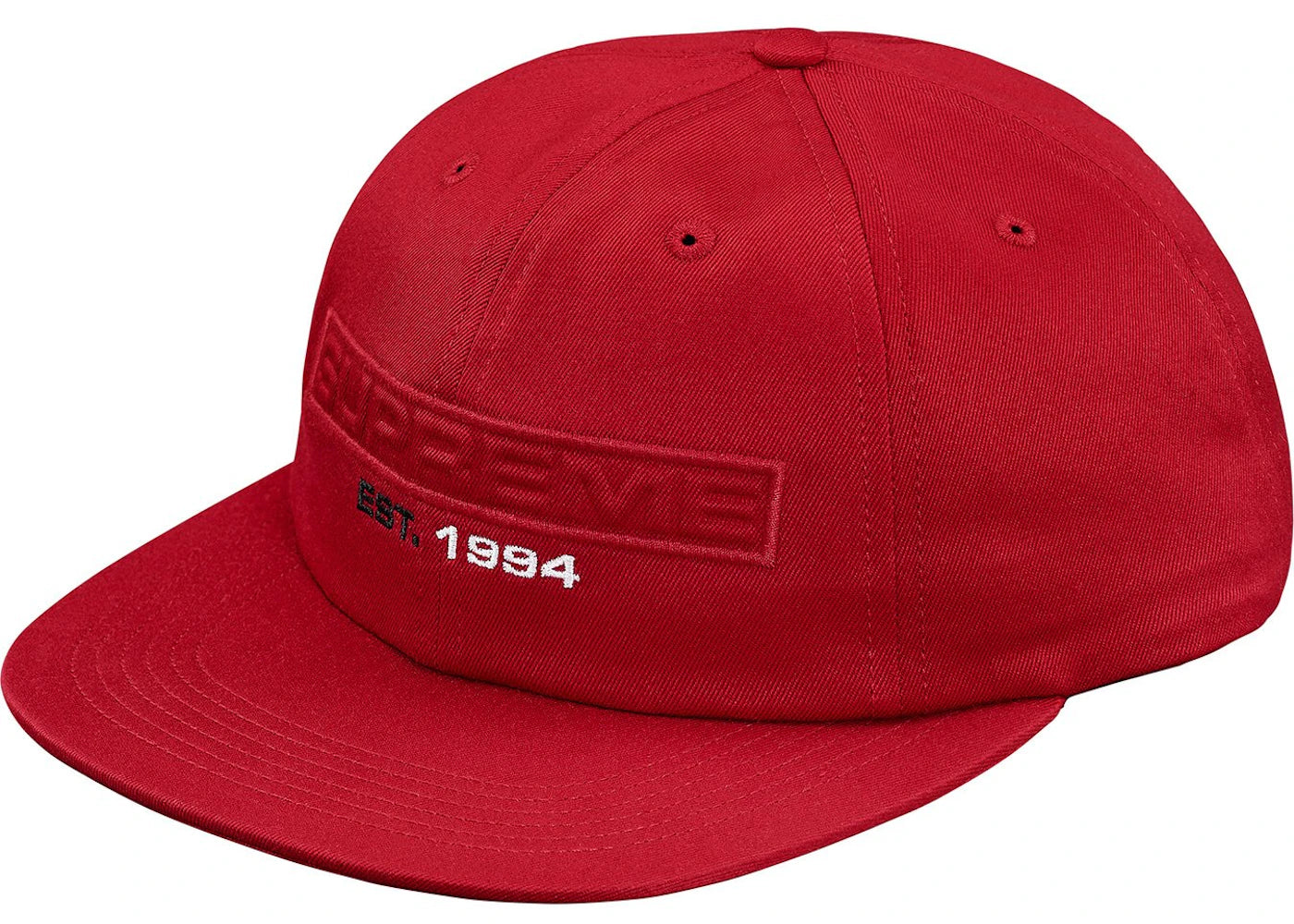 Supreme Embossed Logo 6-Panel Red