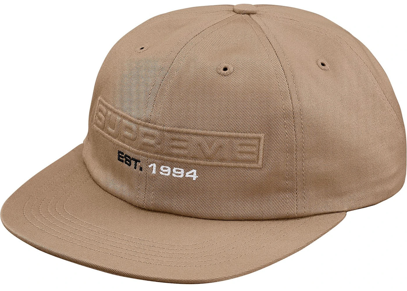 Supreme Embossed Logo 6-Panel Tan