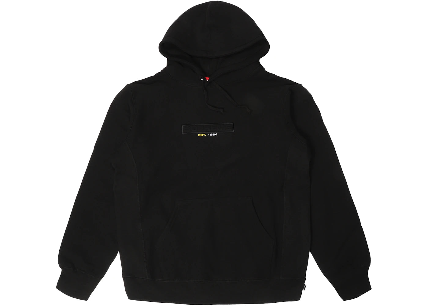 Supreme Embossed Logo Hooded Sweatshirt (SS18) Black