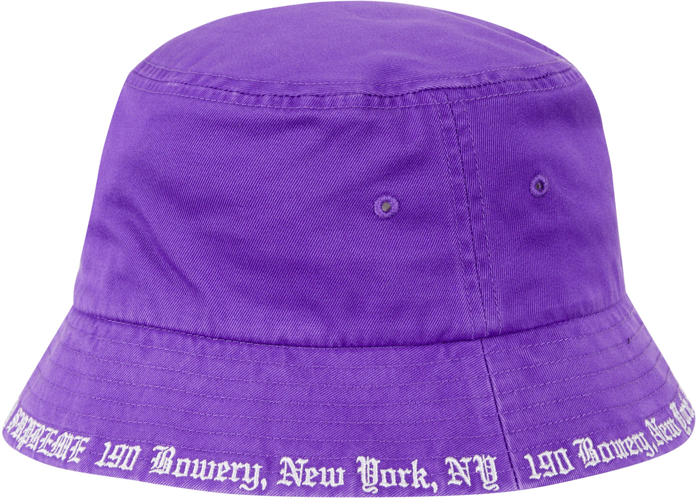 Supreme Embroidered Brim Crusher Purple