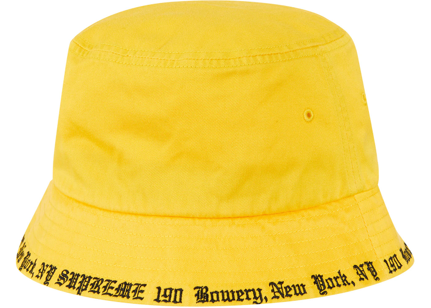 Supreme Embroidered Brim Crusher Yellow