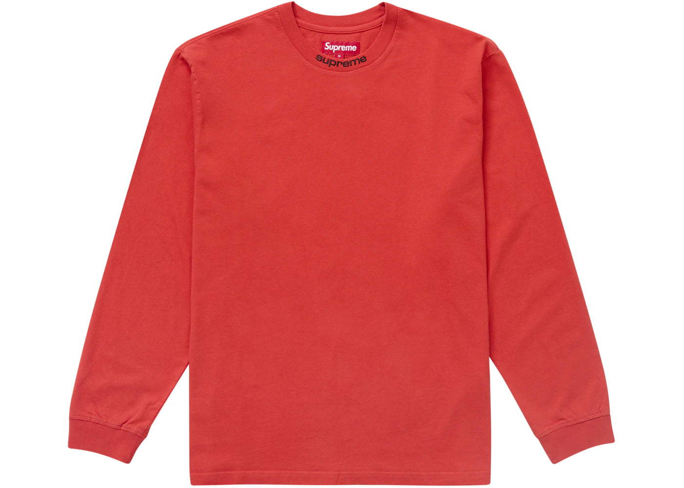 Supreme Embroidered Collar L/S Top Red