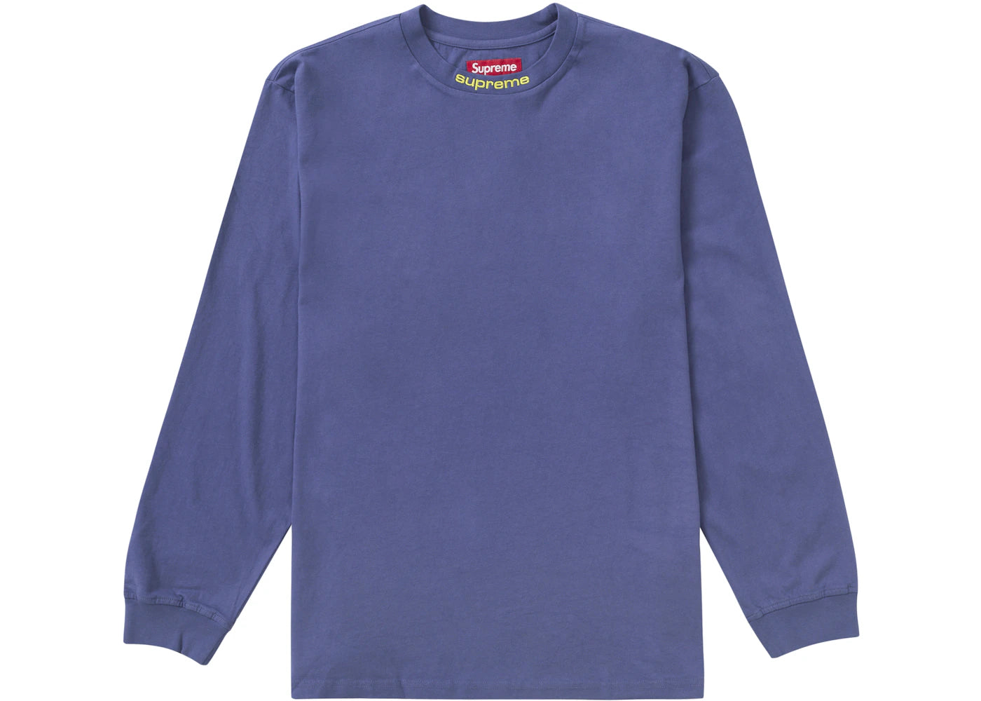 Supreme Embroidered Collar L/S Top Navy