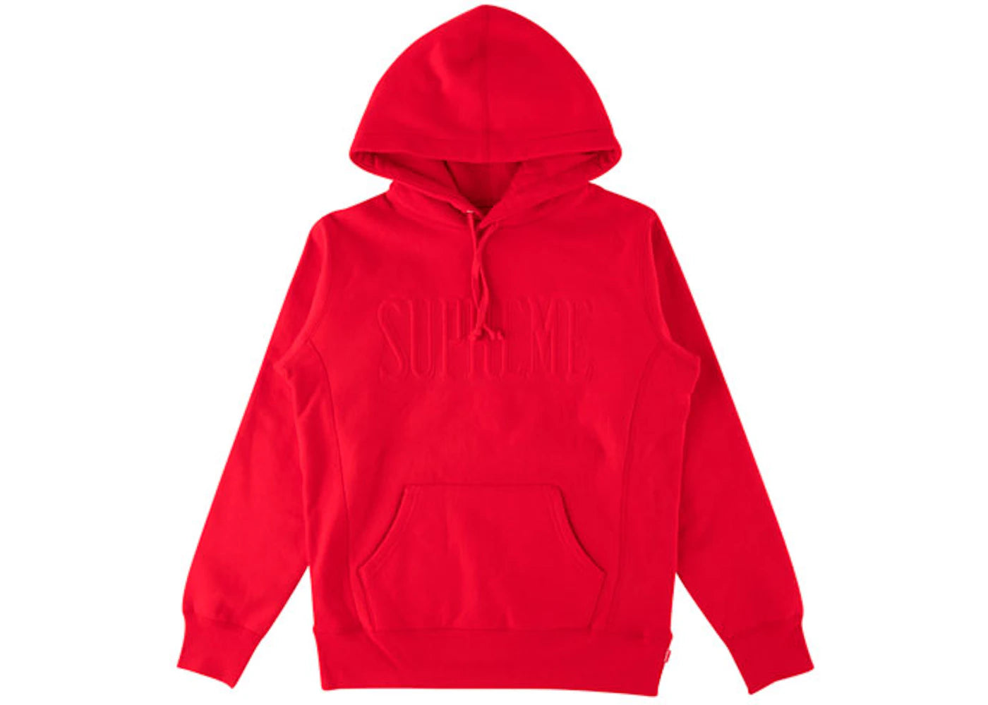Supreme Embroidered Outline Hooded Sweatshirt Red