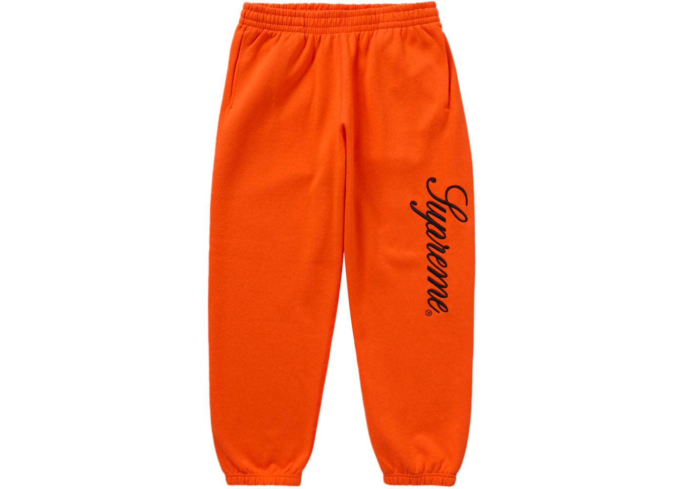 Supreme Embroidered Script Sweatpant Orange