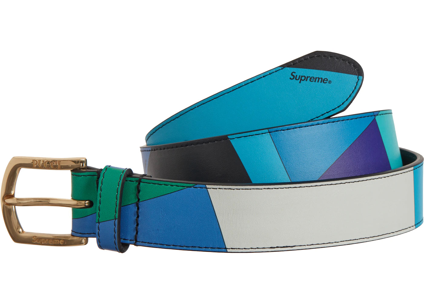 Supreme Emilio Pucci Belt Blue