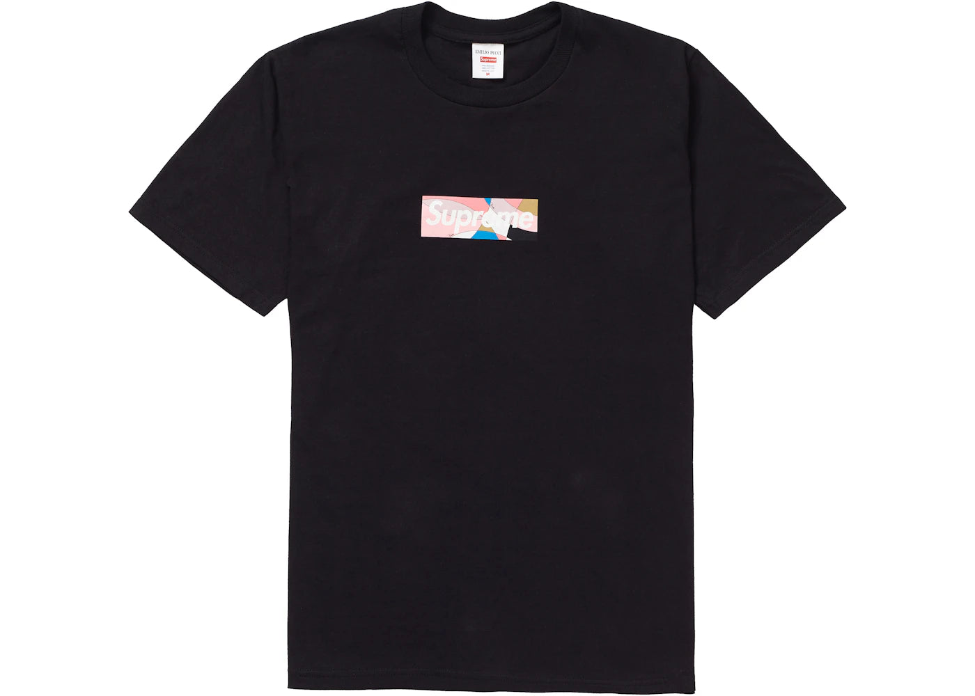 Supreme Emilio Pucci Box Logo Tee Black/Dusty Pink