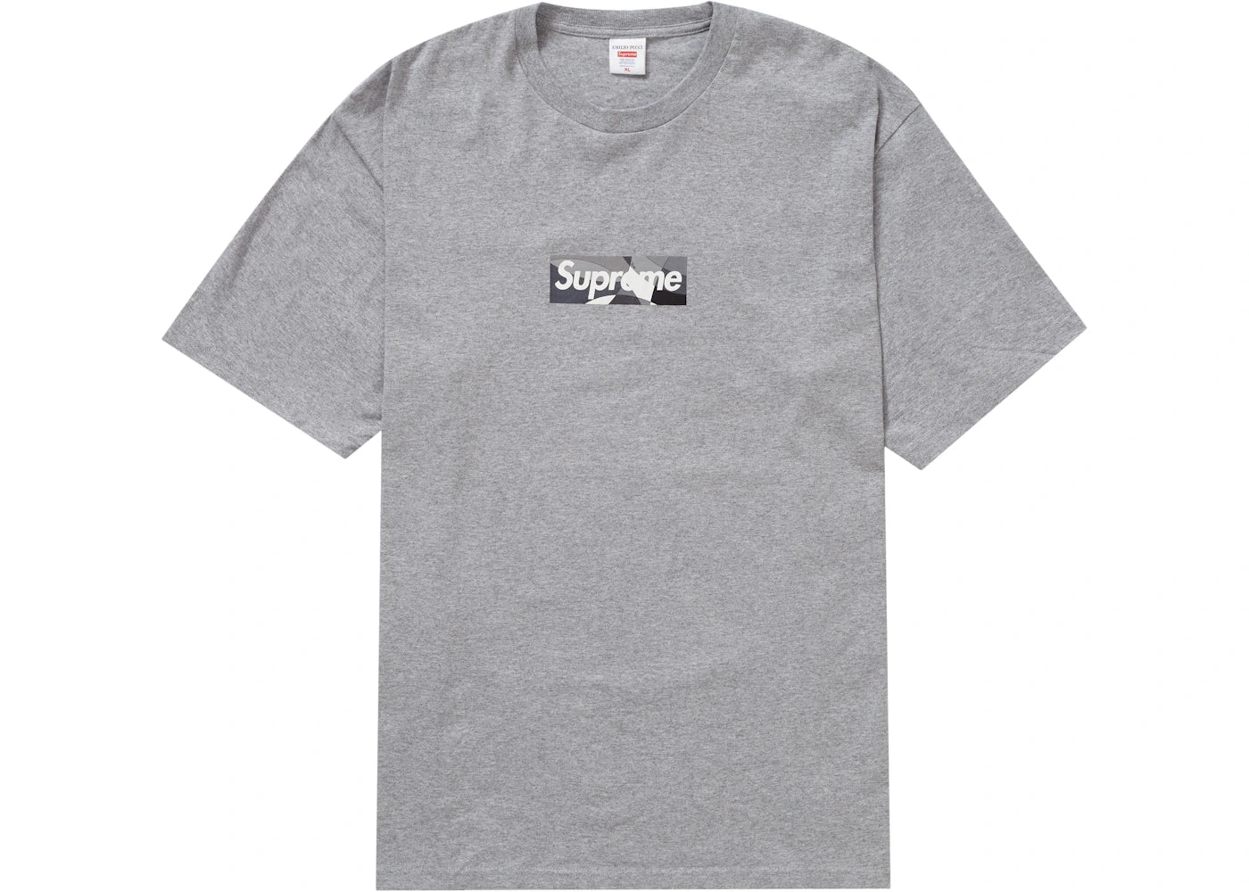 Supreme Emilio Pucci Box Logo Tee Heather Grey/Black