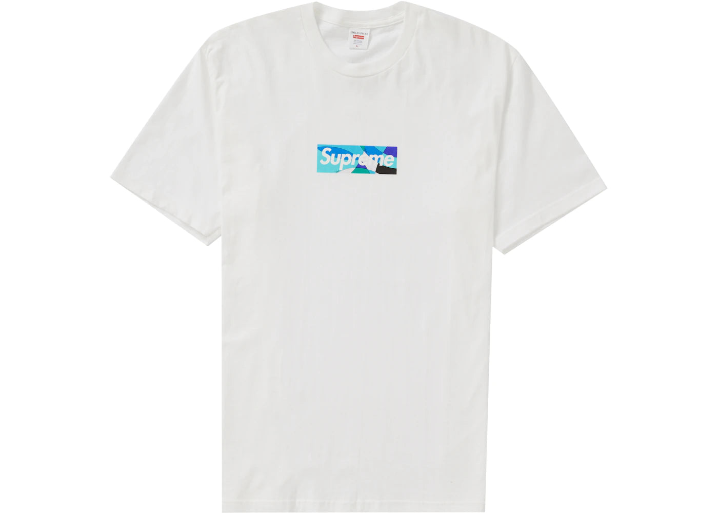 Supreme Emilio Pucci Box Logo Tee White/Blue