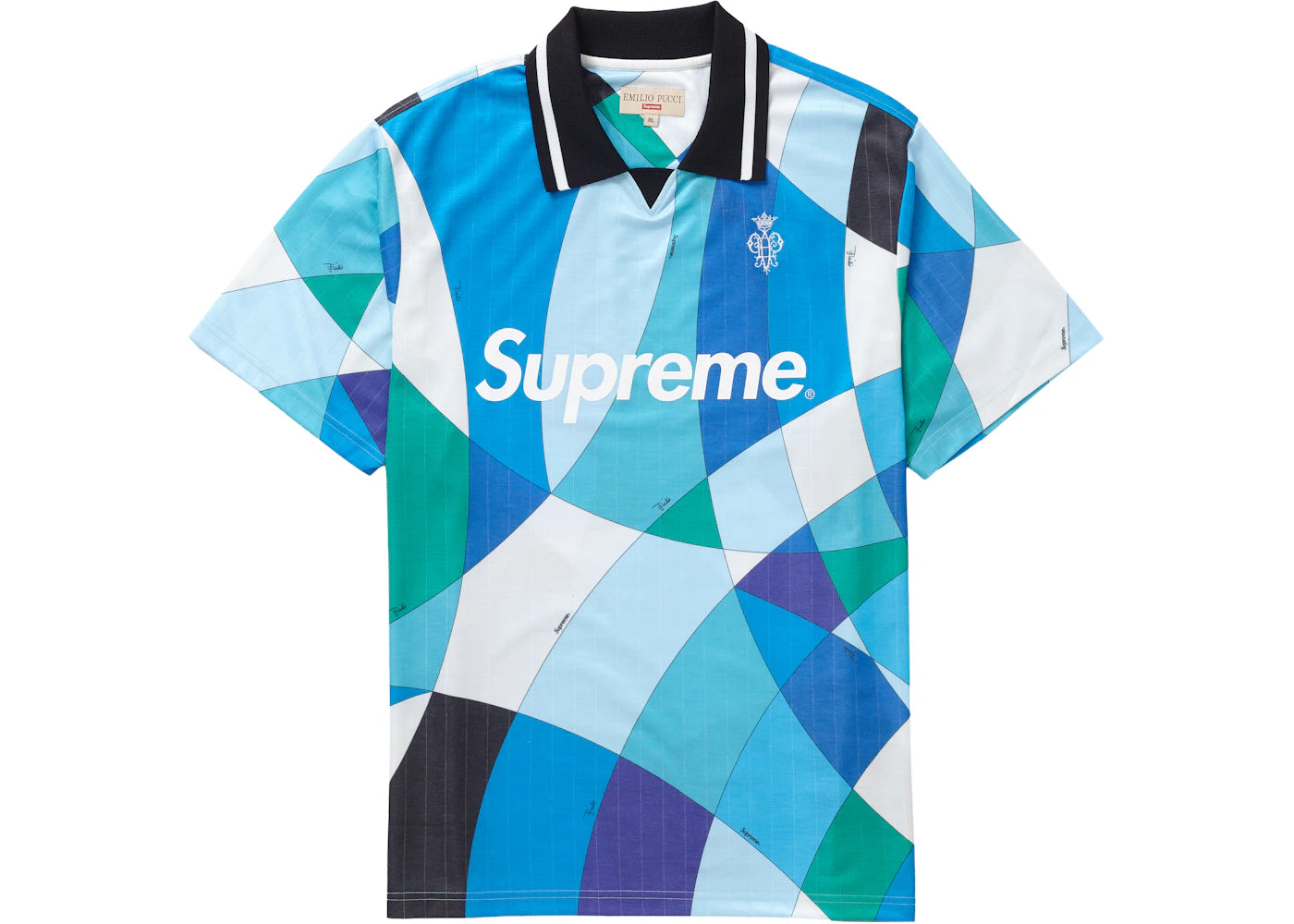 Supreme Emilio Pucci Soccer Jersey Blue