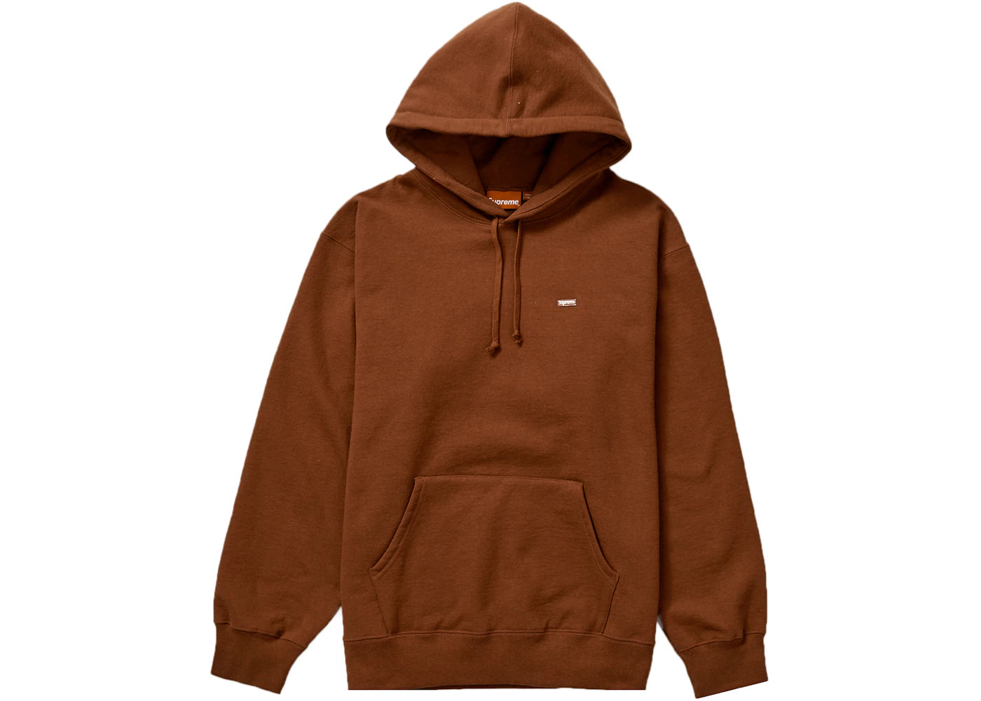 Supreme Enamel Small Box Hooded Sweatshirt Brown