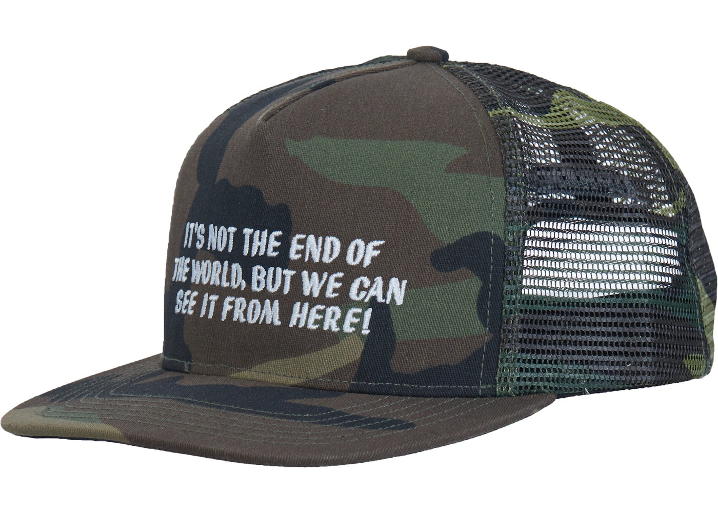 Supreme End of the World Mesh Back 5-Panel Woodland Camo