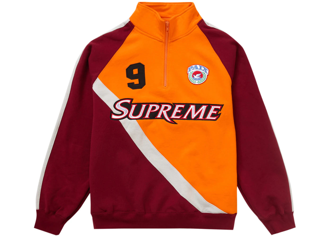 Supreme Equipé Half Zip Sweatshirt Dark Orange