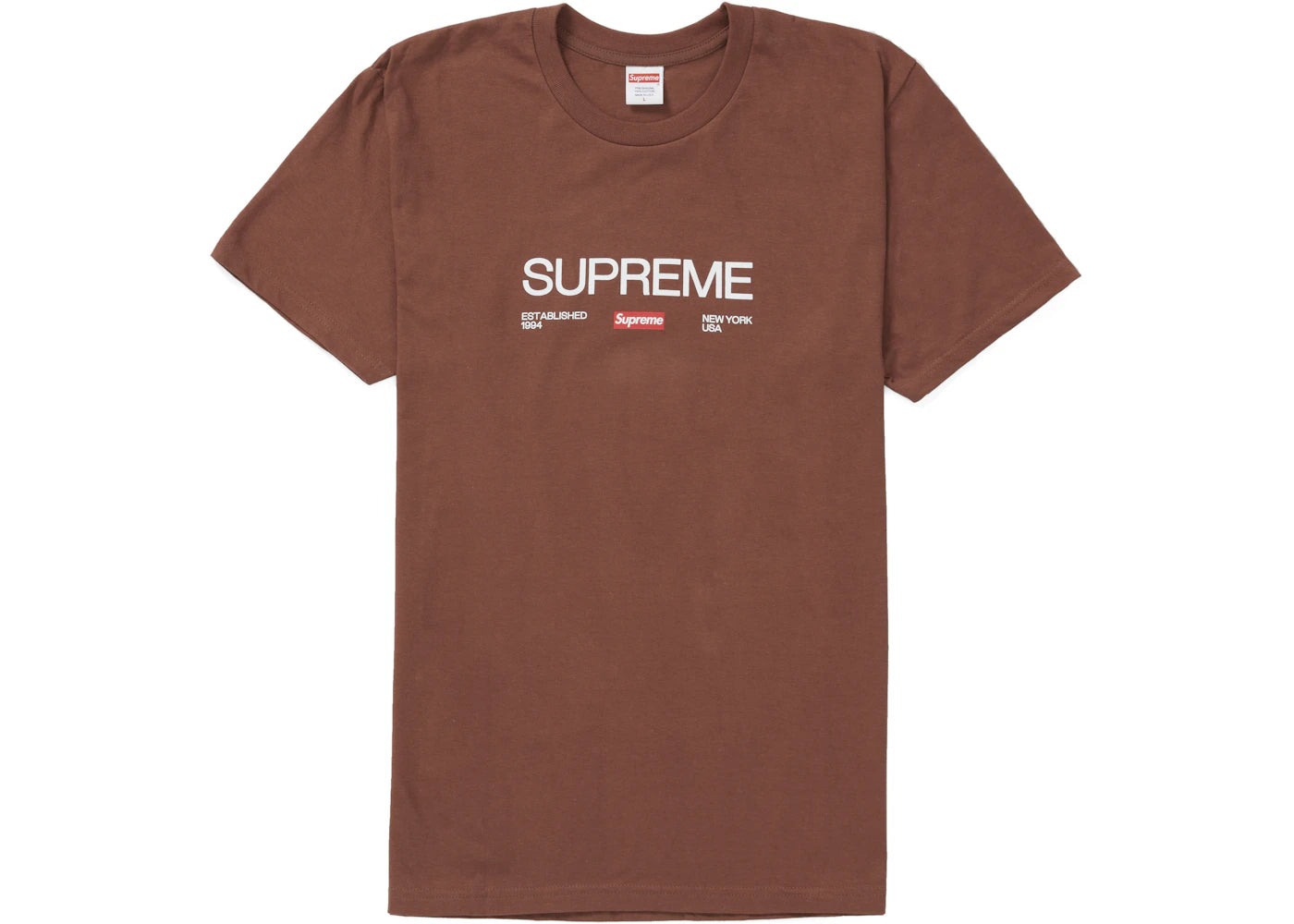 Supreme Est. 1994 Tee Brown