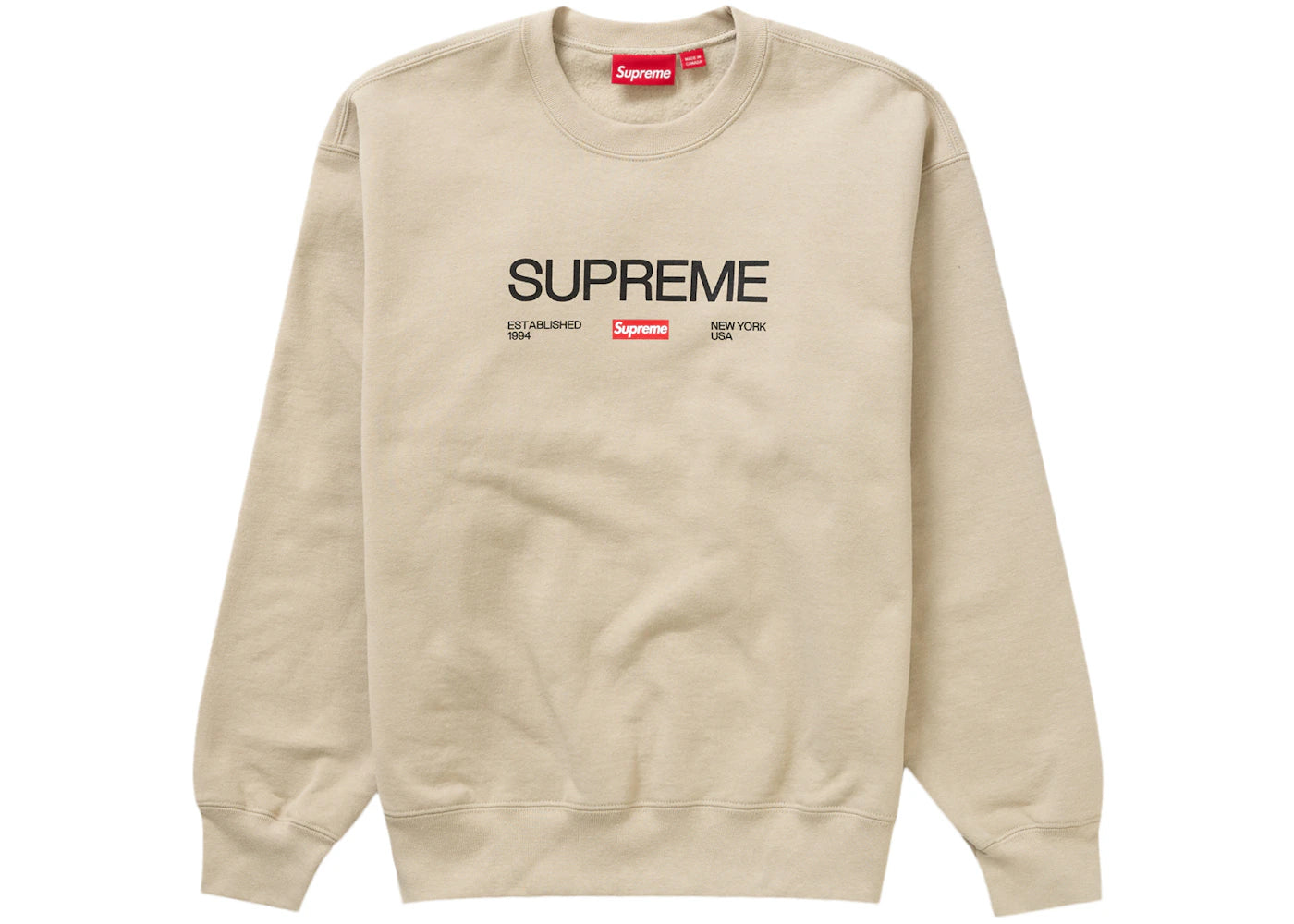 Supreme Established Crewneck Clay