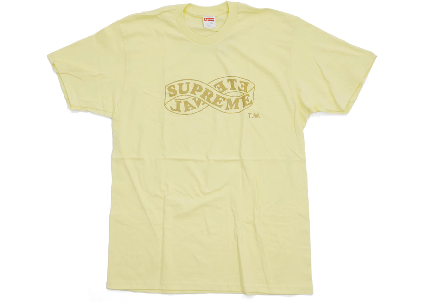 Supreme Eternal Tee (FW18) Pale Yellow