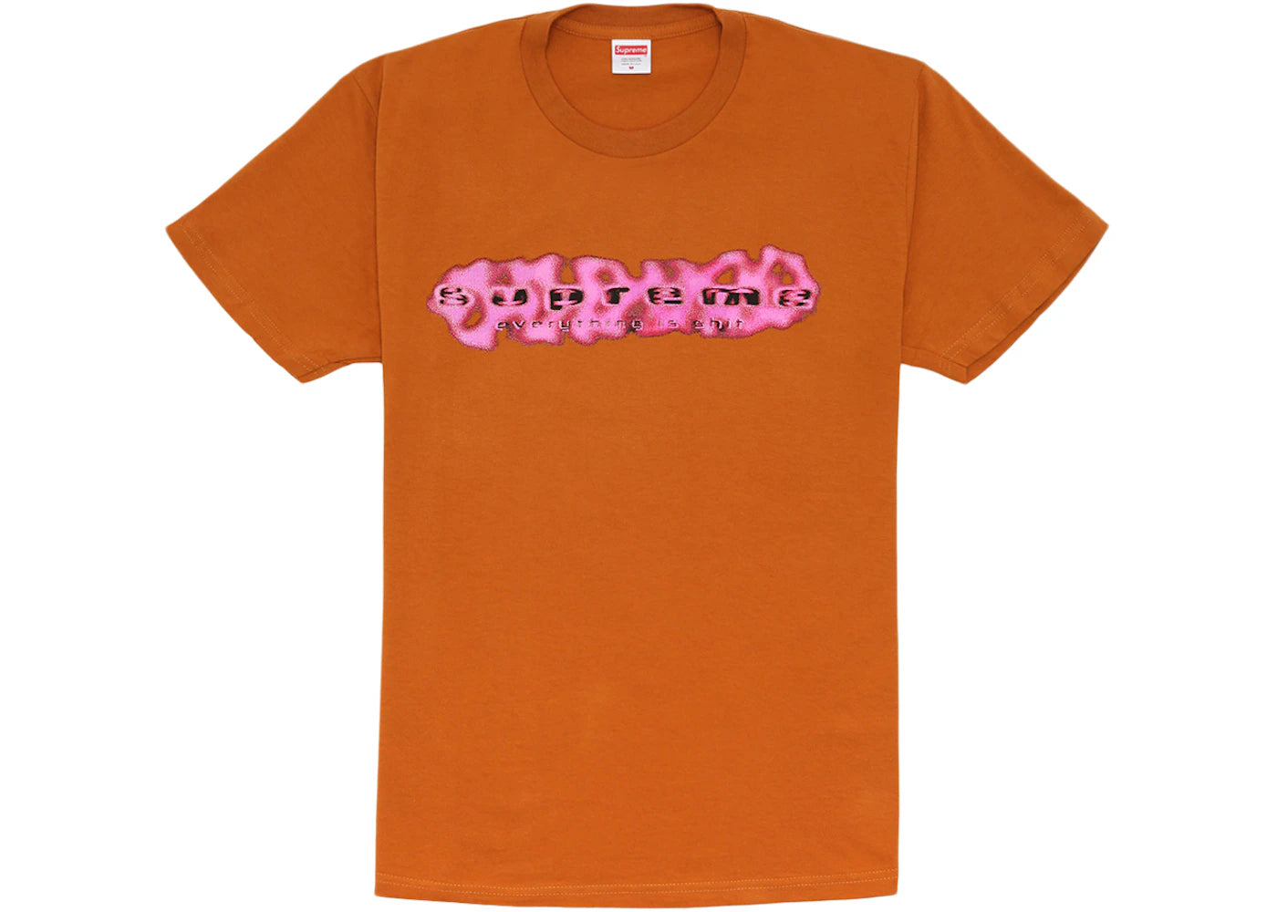 Supreme Everything Is Shit Tee Burnt Orange