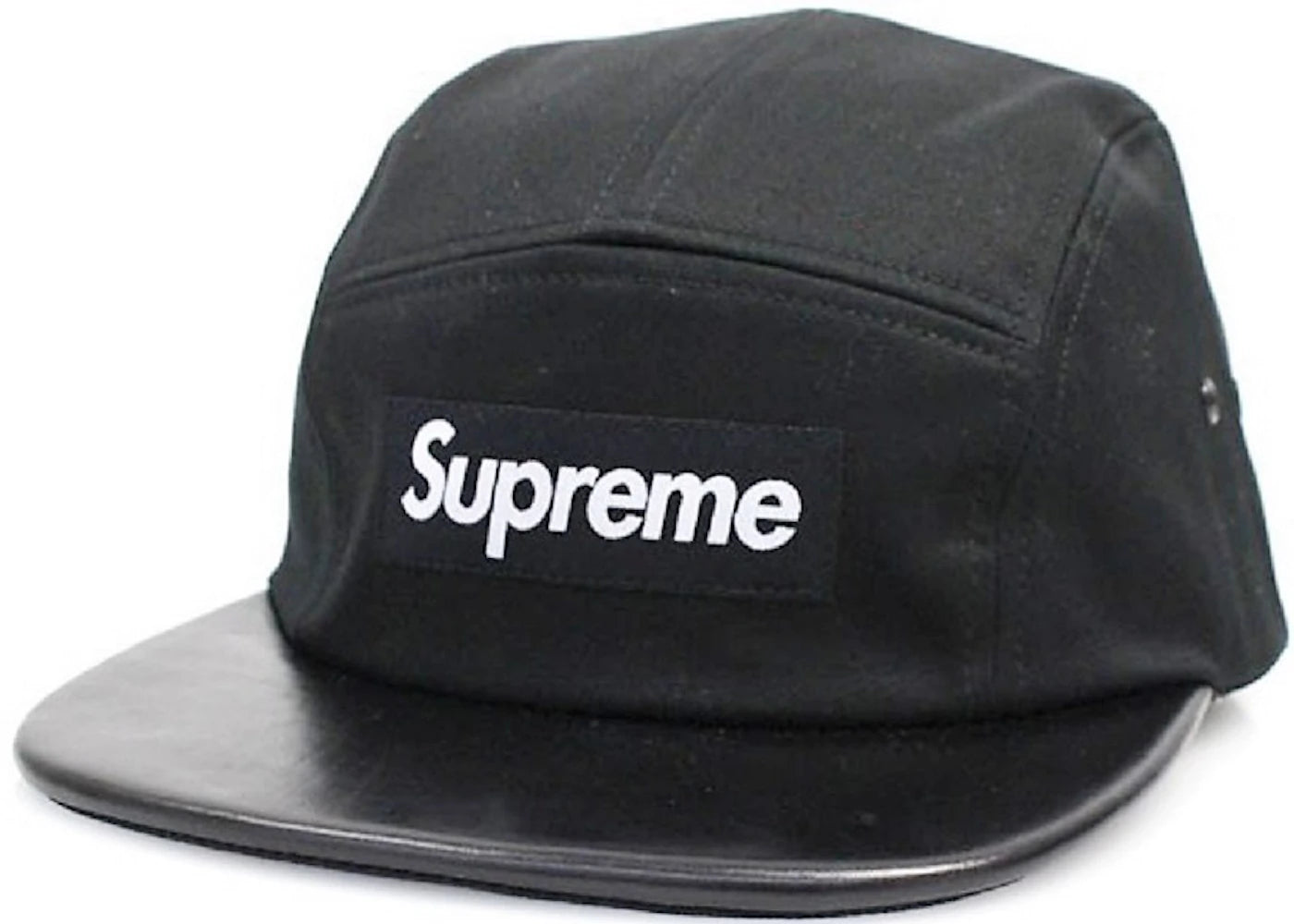 Supreme Expedition Leather Visor Camp Cap Black