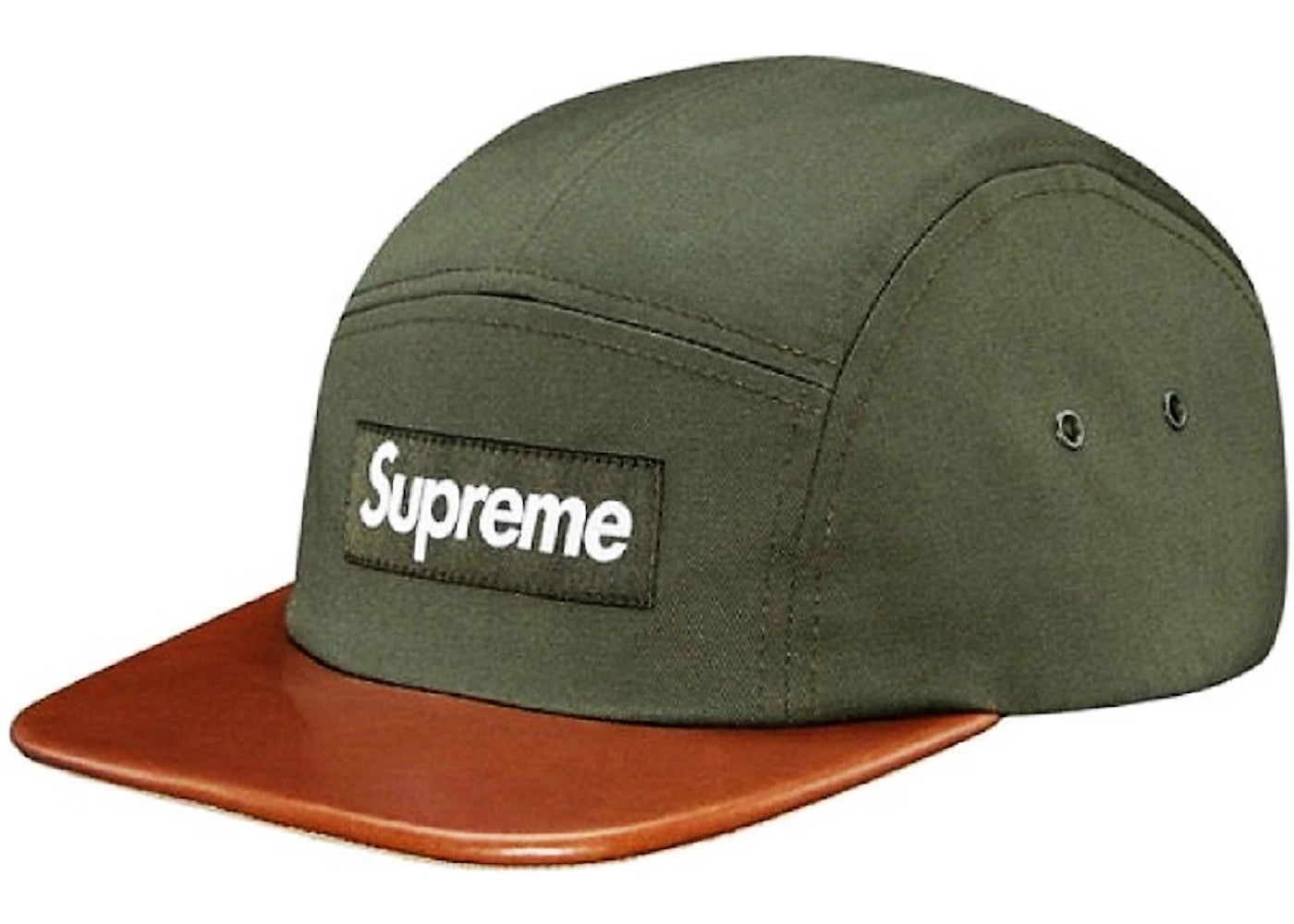 Supreme Expedition Leather Visor Camp Cap Olive