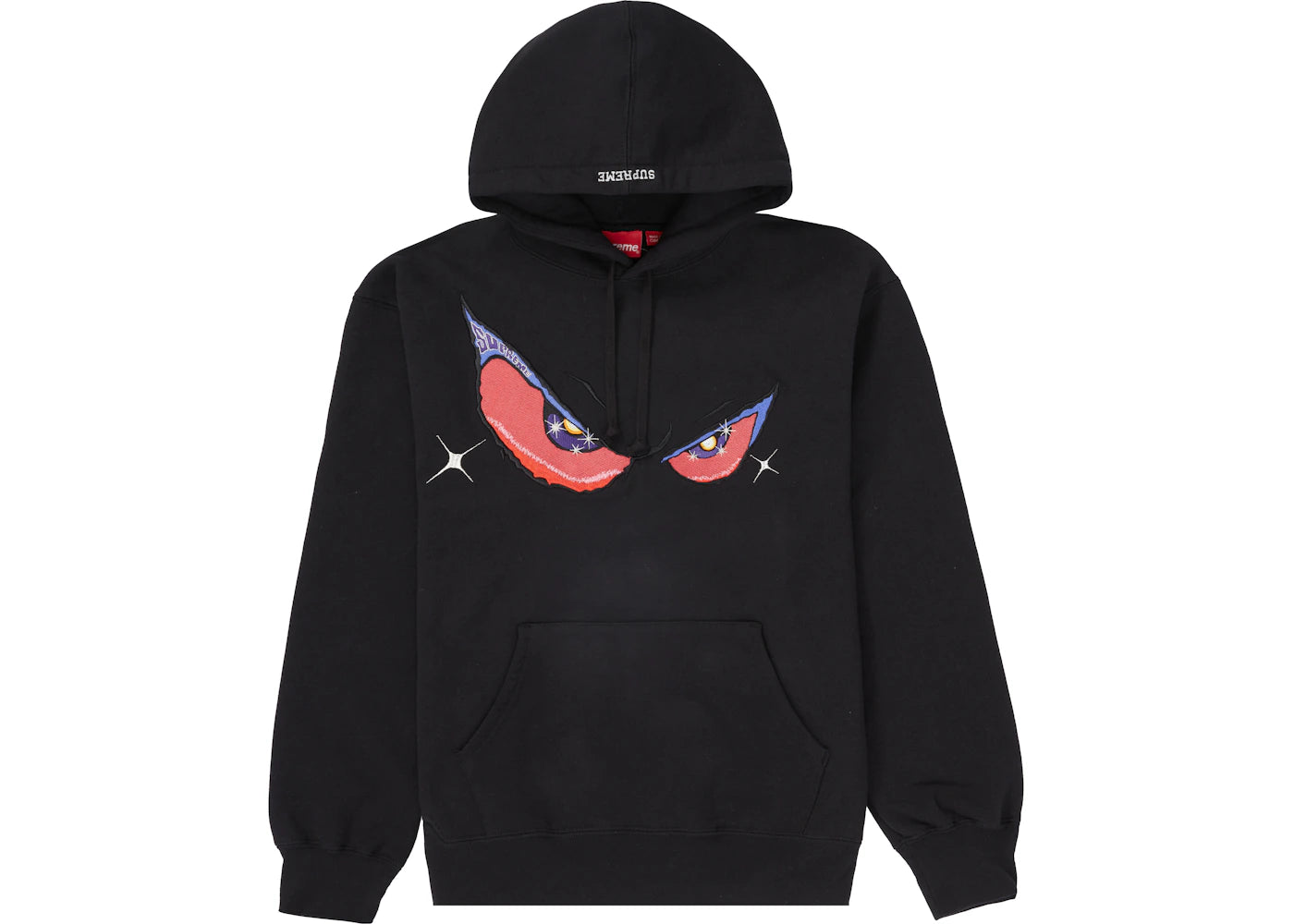 Supreme Eyes Hooded Sweatshirt Black